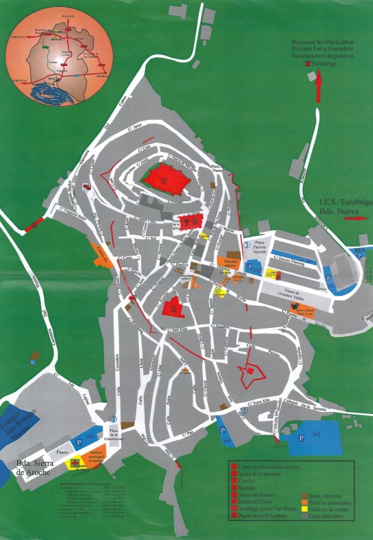 Mapa de Aroche, Centro de Recepción de Visitantes de Aroche. Ayto. Aroche Mapa de Aroche, Centro de Recepción de Visitantes de Aroche. Ayto. Aroche
