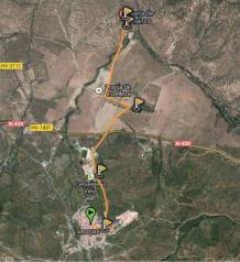 Aroche San mamés por wikiloc