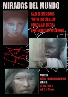 Cartel Exposición Miradas del Mundo