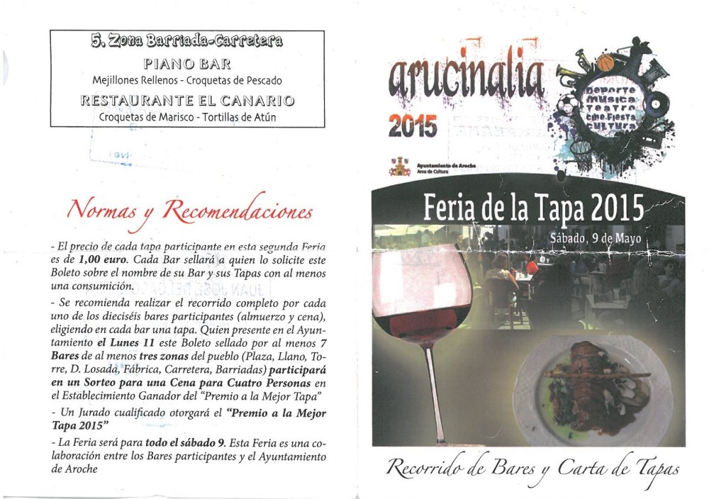 II Feria de la Tapa Aroche 