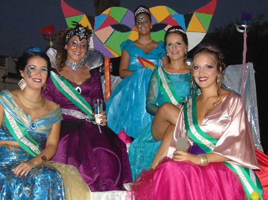 Reina y damas carnaval de Aroche 2016